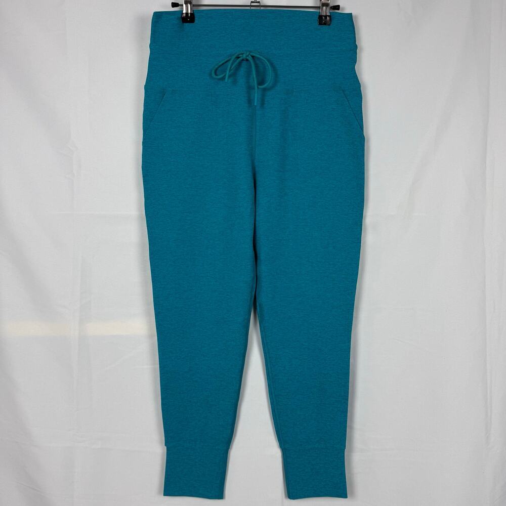 Beyond Yoga Spacedye Commuter Heather Peacock Blue High Waist Midi Legging XL
